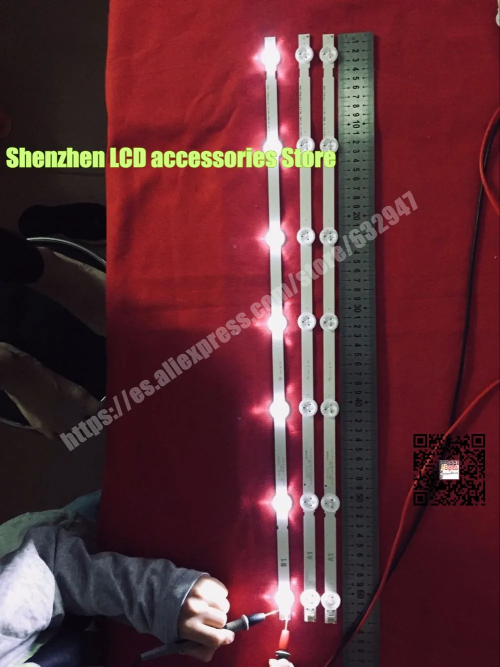 6 шт./лот для LG 32''32inch ЖК-дисплей ТВ светодиодный подсветка A1 B1 6916L-1204A A1 6916L-1426A B1 1 комплект = 2 шт. A1+ 1 шт B1 1 шт = 7 светодиодный 630 мм