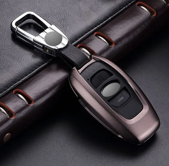 Gift High Quality Car Aluminium Alloy KeyHolder Cover Case For Subaru XV BRZ Forester Legacy Outback key holder Accessories | Автомобили и
