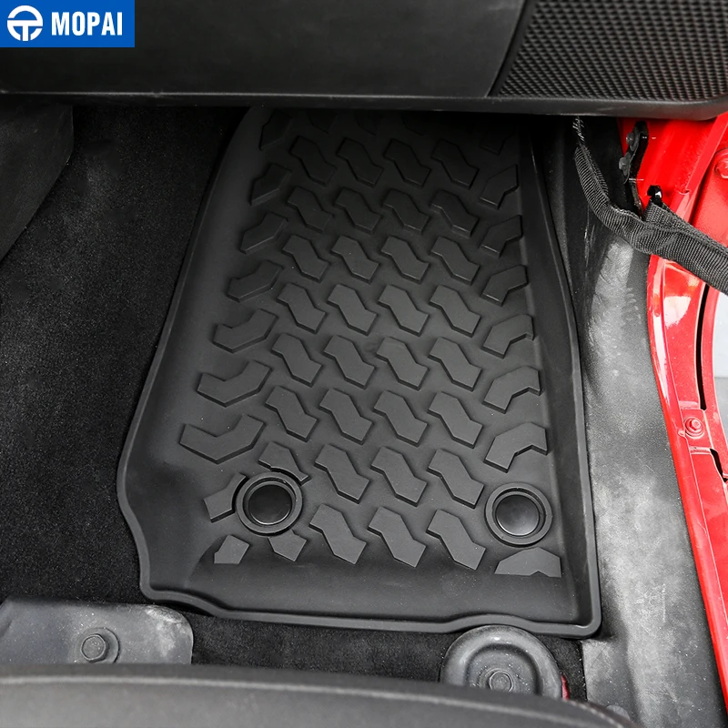 MOPAI коврики для Jeep Wrangler JK 2007, резиновые автомобильные Нескользящие Задние Коврики для ног, коврики для подкладки, коврики для JK Wrangler, аксессуары