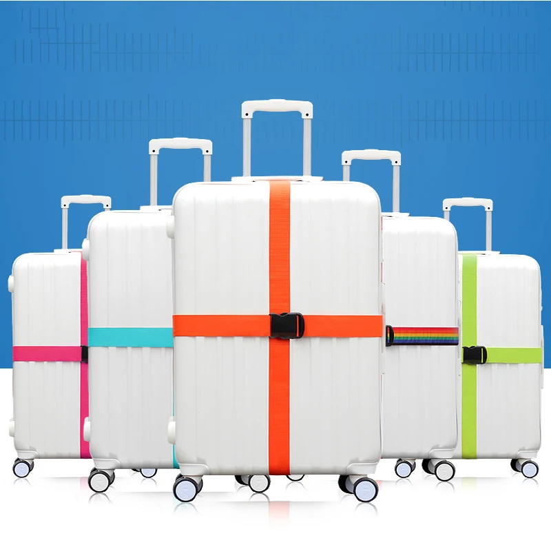 Travel Accessories Straps Strong Adjustable Nylon Buckle Luggage Belt 18&quot-34&quot Suitcase Strap 7 Colors Free Shipping | Багаж и