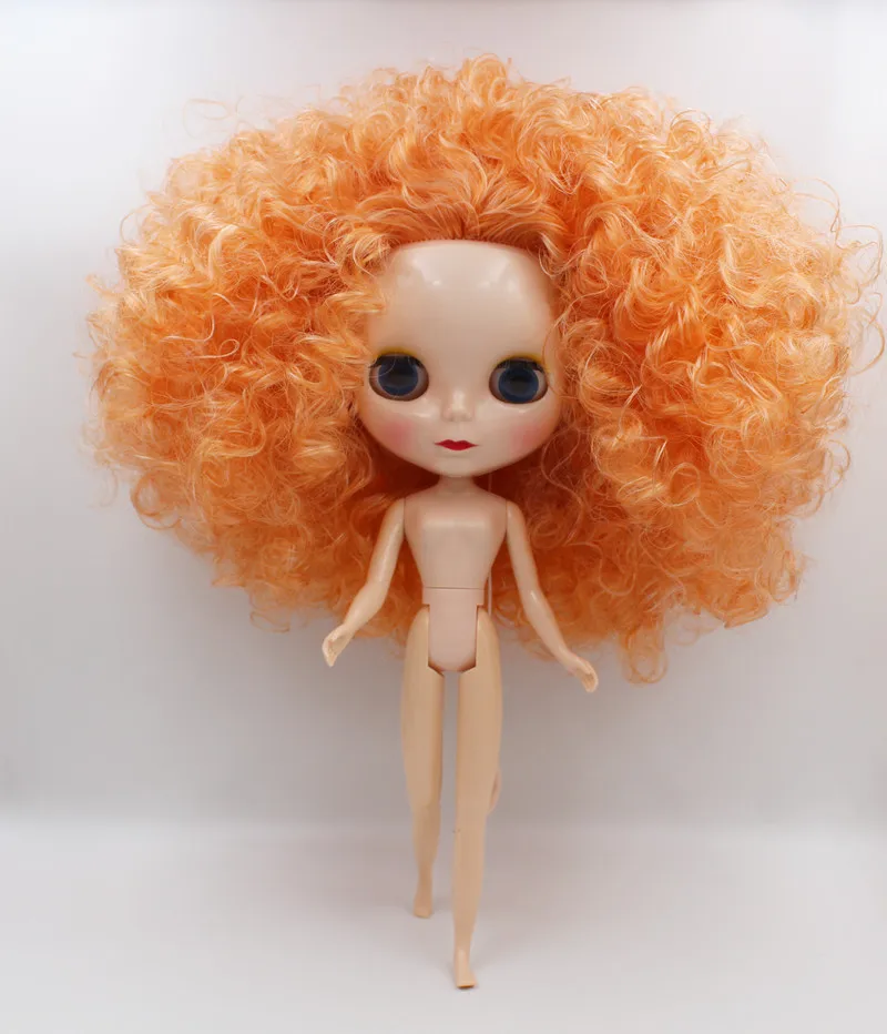 Blyth doll Blygirl Orange burst curls normal case new dolls 7 and 19 joints body nude 1/6 can be changed hair | Игрушки и хобби