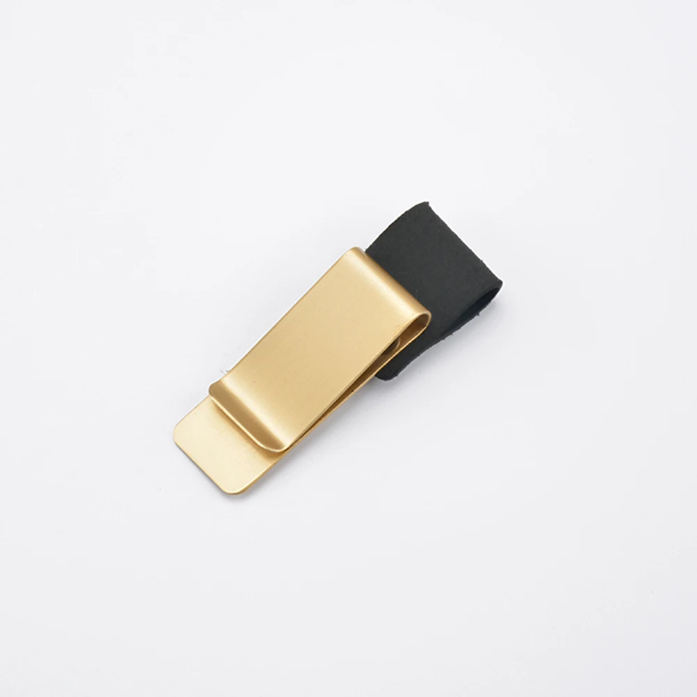 Brass Black Натуральная кожа металлическая ручка держатель латунь нержавеющая сталь Зажим для журнал путешествий; Записная книжка планировщик аксессуар стационарные товары - Цвет: Brass Black