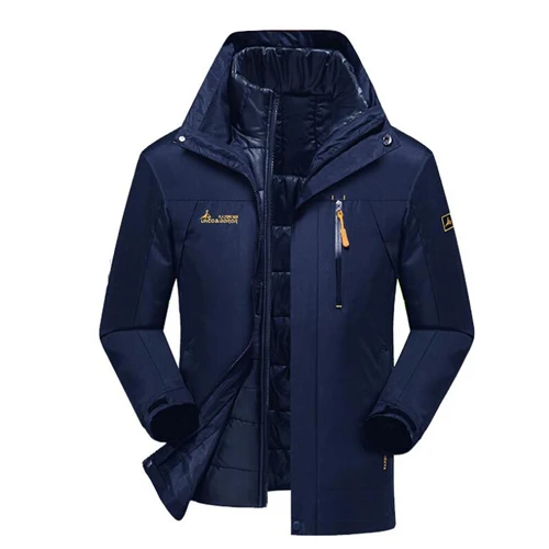 Men Drak Blue Ледяная зимняя одежда для рыбалки для мужчин и женщин, водонепроницаемая куртка, костюм для рыбалки, ветрозащитный Теплый жилет, спортивные дышащие рубашки для улицы - Цвет: Men Drak Blue