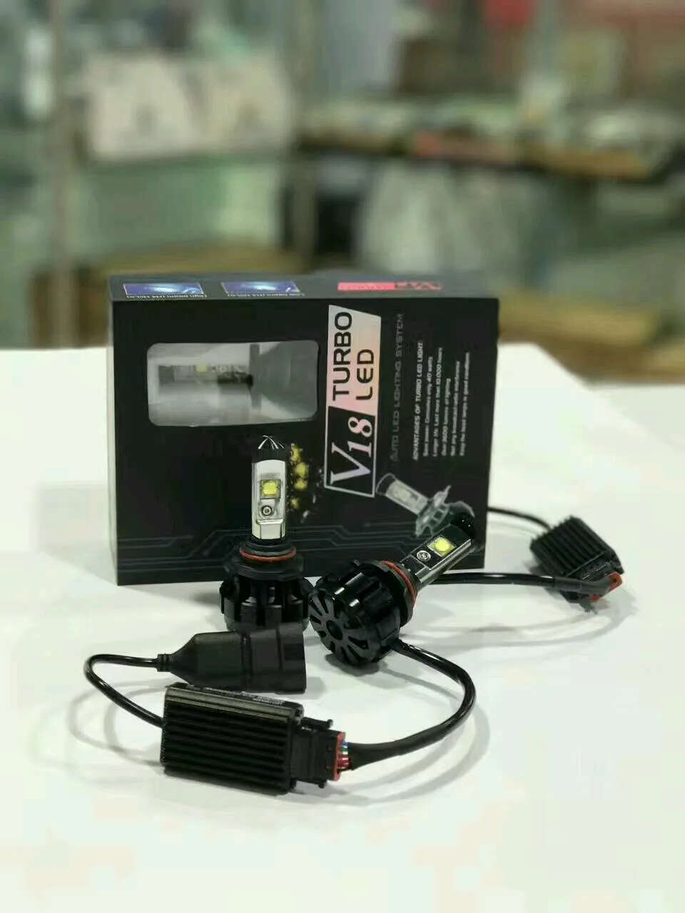 Один комплект V18 Turbo H1/H3/H7/H8/H11/880/881/9005/HB3/9006/HB4 40 W 4800LM Вождение лампы Автомобильные передние фары LED противотуманных фар автомобиля-укладки