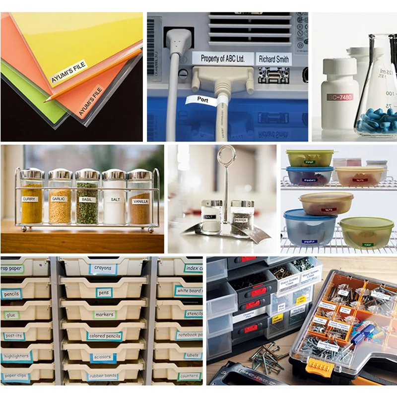 Совместимая наклейка с dymo принтером 43617 ламинированного кассета для DYMO D1 6 мм * 7 м