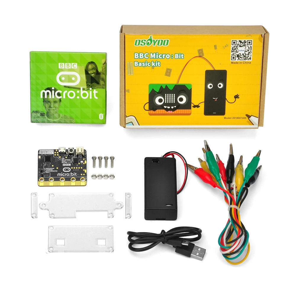 OSOYOO BBC Micro bit Базовый комплект обучения программированию для детей и начинающих(не включает 2* AA батареи