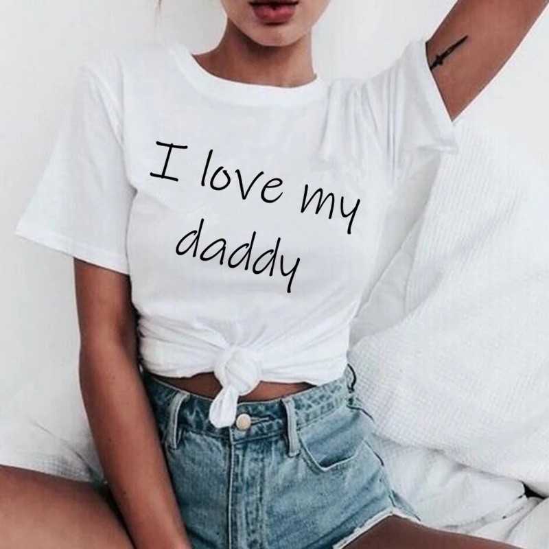 Новинка Yes Daddy Футболка женская сатана мой сахарный папа Эстетическая Kawaii Harajuku футболка Ullzang 90s Футболка Модные женские футболки