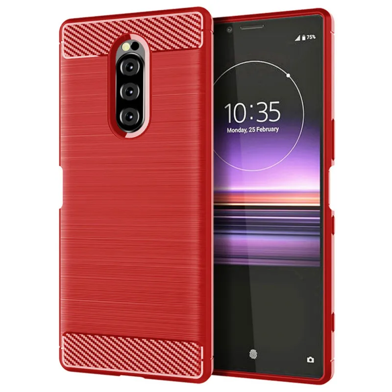 Мягкий ТПУ/углеродное волокно чехол для sony Xperia 20 2 чехол для Xperia 10 XA1 XA2 плюс XA3 ультра XZ3 XZ4 XZ1 компактный XZ XZ2 coque чехол