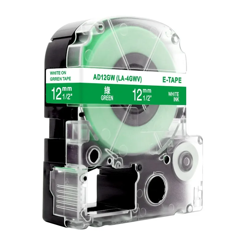 Labelife 1 шт. SS12KW LC-4WBN совместимый Epson LabelWorks LK Лента Стандартная 12 мм для Epson принтер этикеток LW-300 LW-400 SR530C - Цвет: White on Green