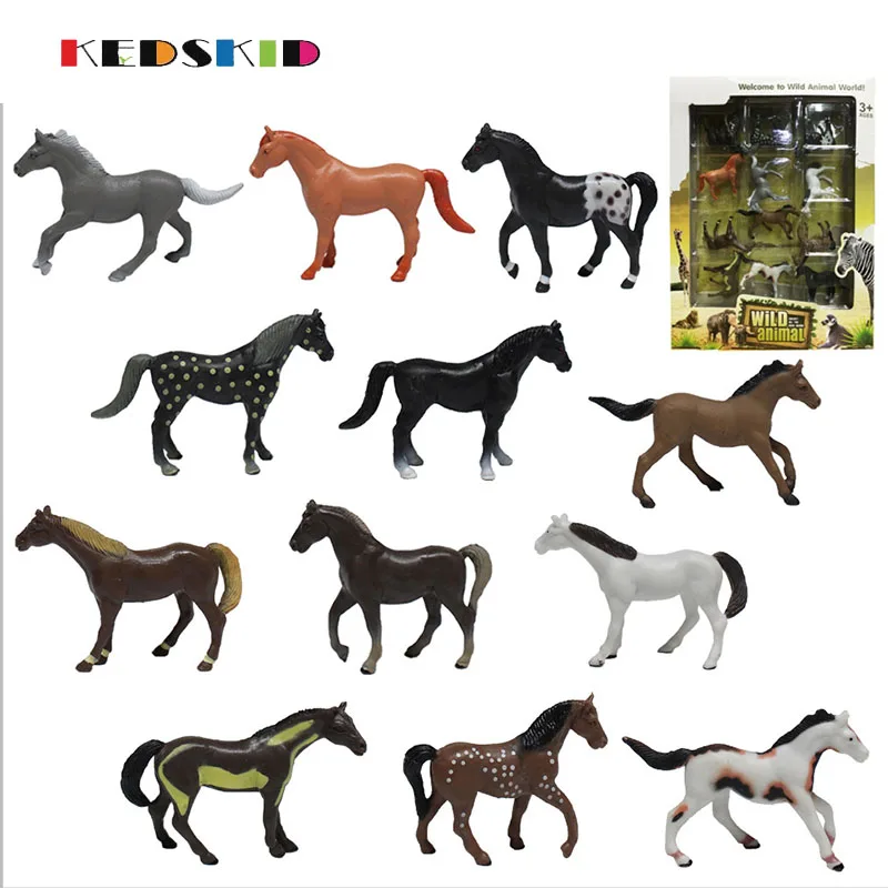 12 шт./лот маленькая лошадка Simba Filly мини Детская кукла в виде животных Бабочка