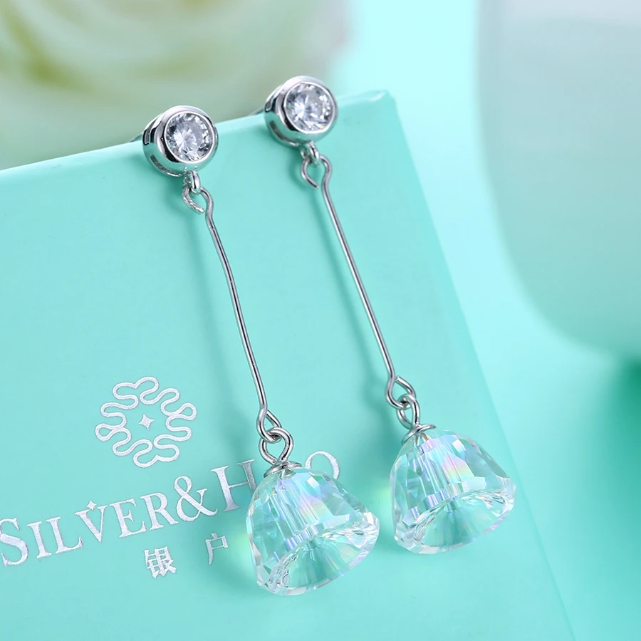 MALANDA Кристалл от Swarovski Висячие серьги для женщин геометрические свисающие Новая