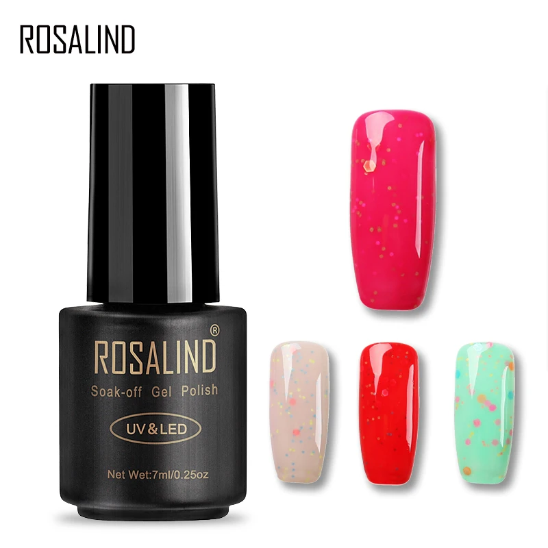 Гель ROSALIND 1S 7 мл серия лаков для ногтей Дизайн Топ основа грунтовка гель лак