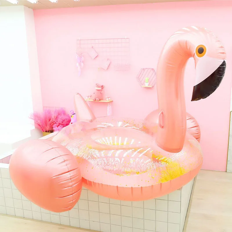 Надувной бассейн Фламинго поплавок Единорог надувное кольцо для плавания