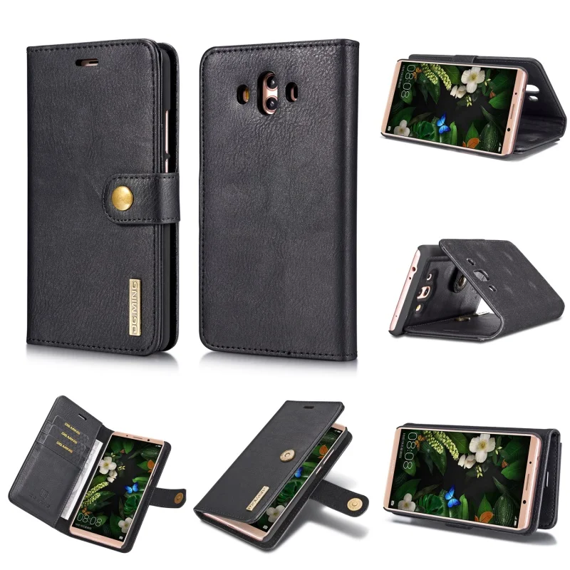 DG.MING Cover for Huawei Mate10 Detachable 2-in-1 Split Leather Wallet Shell &amp PC Back Case Mate 10 | Мобильные телефоны и