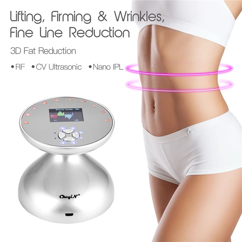 Nano IPL RF ультразвуковая кавитация жиросжигатель 3D коррекция фигуры для похудения и укрепления светодиодный фотонный омоложение Массажер для подтяжки лица
