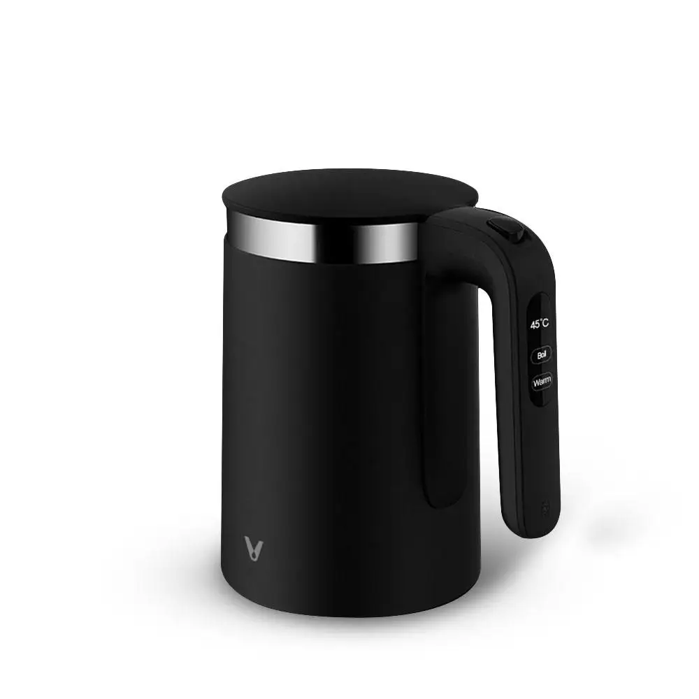 Black MI Mijia VIOMI 1.5L умный постоянный Tmeperatue Электрический чайник с европейской вилкой, чайник для быстрого кипячения, бутылка для воды для MiHome APP - Цвет: Black