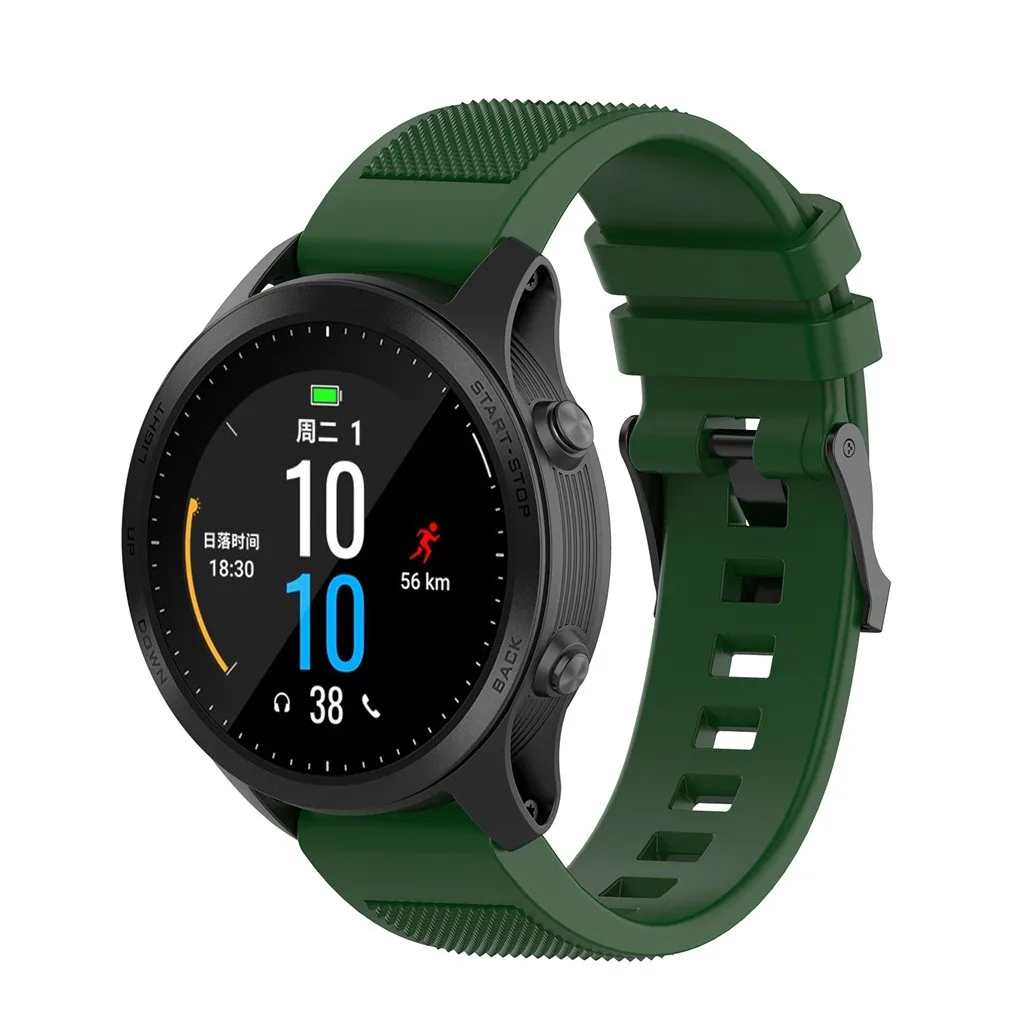Силиконовый ремешок для мужчин с Т-образным ремешком для Garmin Forerunner 945, Смарт-часы, спортивные роскошные часы, браслет для женщин и мужчин 19Jun21