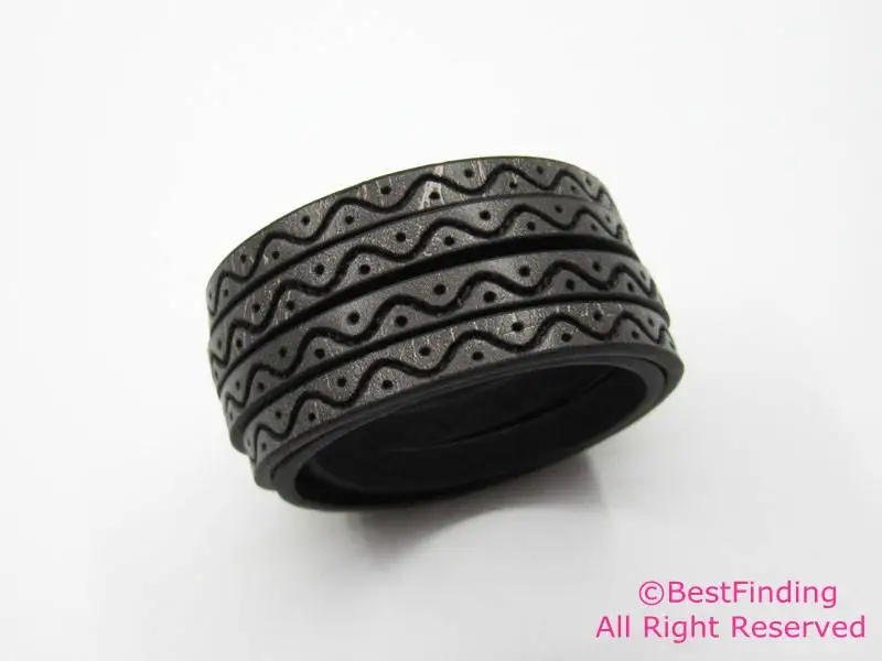 Кожаный шнур 5 мм с кожаными полосками 5x2 мм|black leather cord|leather cordleather strips |