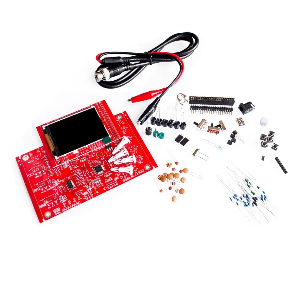 DSO138 2 4 &quotTFT карманный цифровой осциллограф комплект DIY запчасти ручной +
