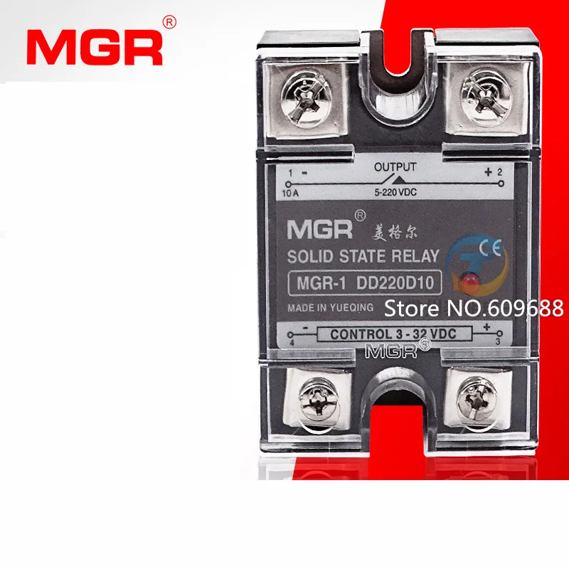 Однофазное твердотельное реле Mager MGR стандарта SSR 1 DD220D10 DD220D25