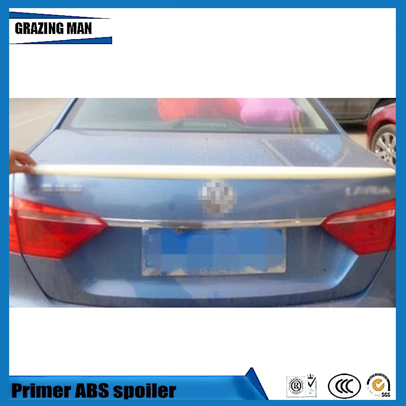 

ABS Primer Color Rear Lip Spoiler For Lavida sedan 2012 - 2015
