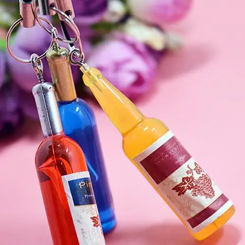 Мини вино Мобильный телефон цепь Имитация вина Чехлы для бутылок красного брелок
