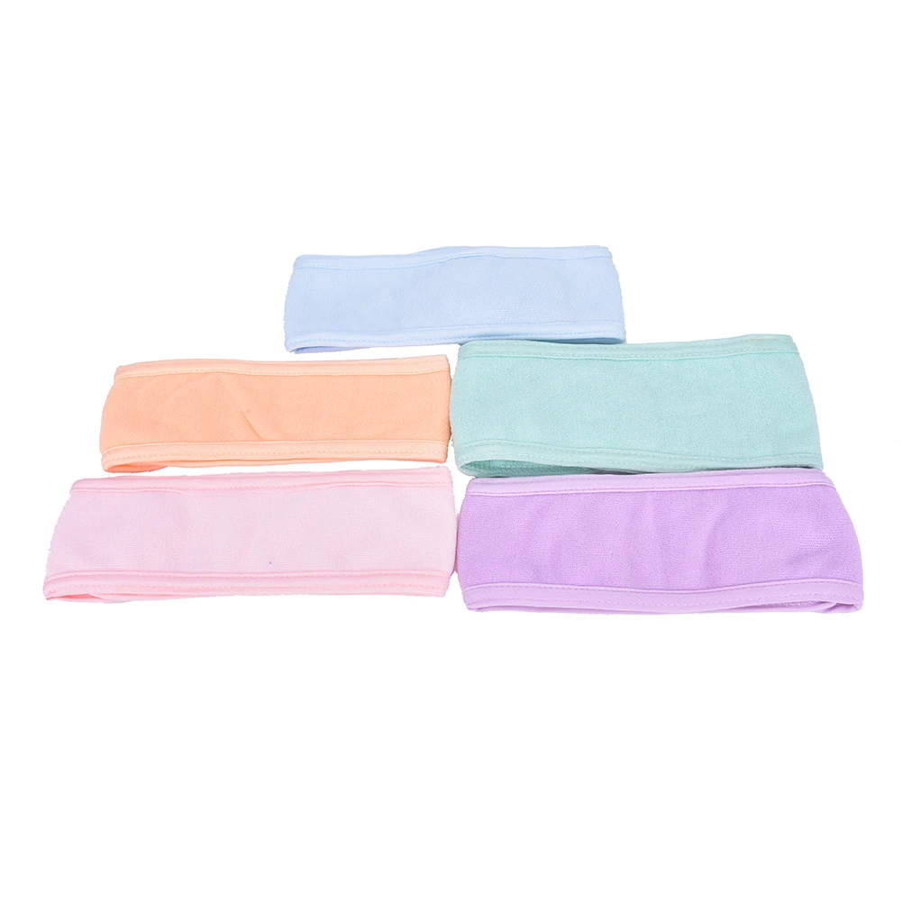 

1Pc Wash Face Makeup SPA Hair Band Womens Sweat Elastic Soft headbands Pink