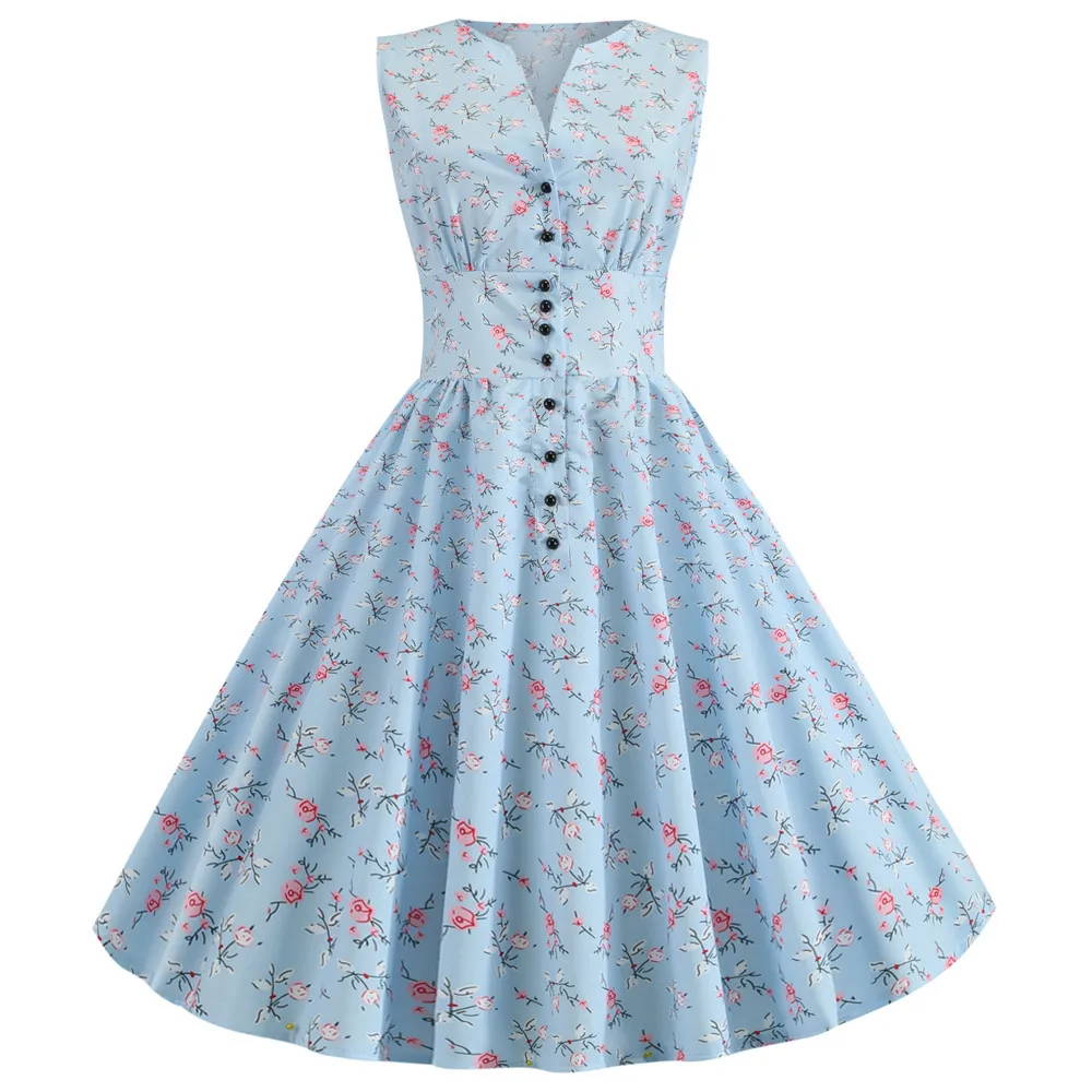 Женское винтажное платье в горошек красное с пуговицами а силуэт стиле кантри 50 60