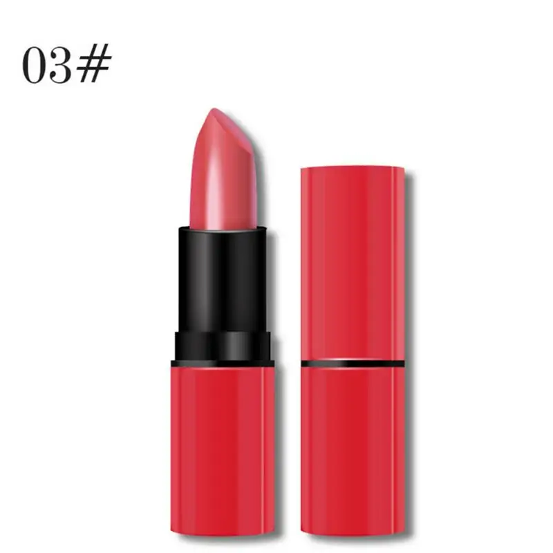 02 New Lipstick Matte Waterproof Velvet Lip Stick 8 Colors Sexy Red Brown Pigments Makeup Matte Lipsticks Beauty Lips - Цвет: 02