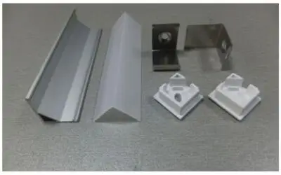 50 шт. 1 м длина алюминиевый профиль светодиодный угол Бесплатная доставка DHL