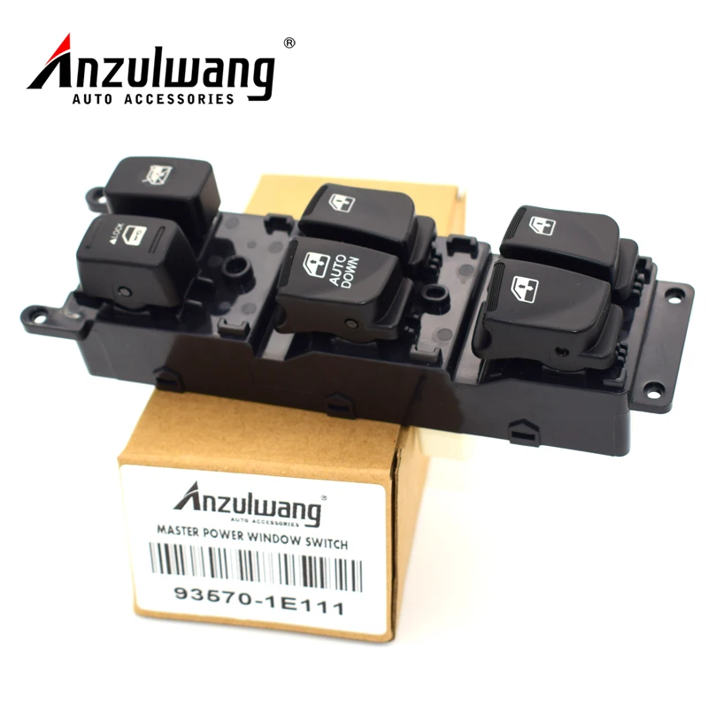 ANZULWANG 93570-1E111 главный переключатель электростекла 935701E111 для HYUNDAI ACCENT 1.6L (2007 ~ 2010) |