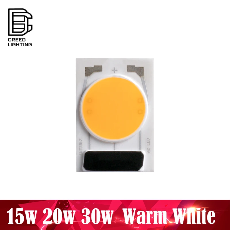 

COB LED Lamp Chip 15W 20W 30W AC 220V Warm White No Need Driver LED Flood Light Bulb Chip DIY Spotlight Floodlight Chip