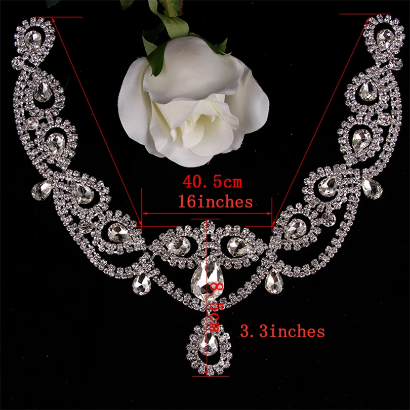 Cusack Bling V Necklace декольте хрустальные аксессуары для волос аппликации свадебных