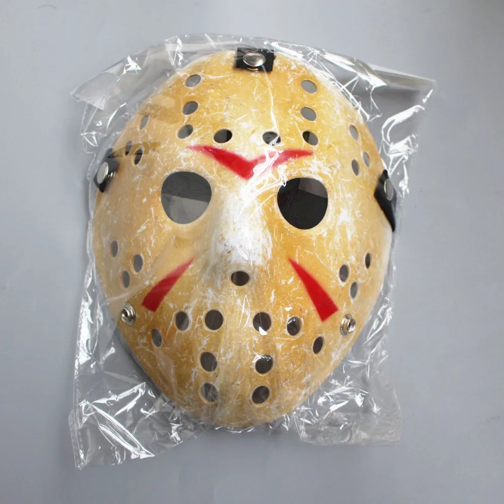 Черная пятница №13 50 шт./лот Jason Voorhees Freddy Рождественская маска на все лицо желтая 100