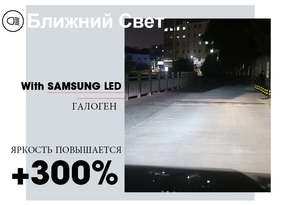 HLXG с SAMSUNG H4 светодио дный H7 4 стороны светодио дный 9005/HB3 Hb4 H11 H8 H1 авто фары лампы 10000LM 6500 К противотуманных фар светодио дный Automotivo