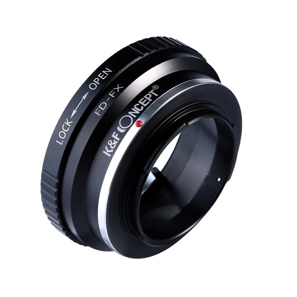 K&F Concept Адаптер переходное кольцо FD-FX для установки объектива Canon FD на фотокамеры Fujifilm FX X-Pro1 X-E1 X-М1 X-A1