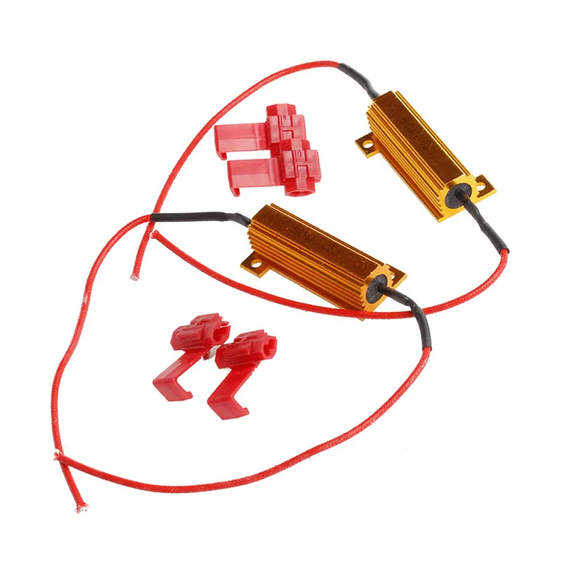 

1Set LED DRL Fog Light Canbus 50W 6Ohm Load Resistor Canceller Decoder DC 12V