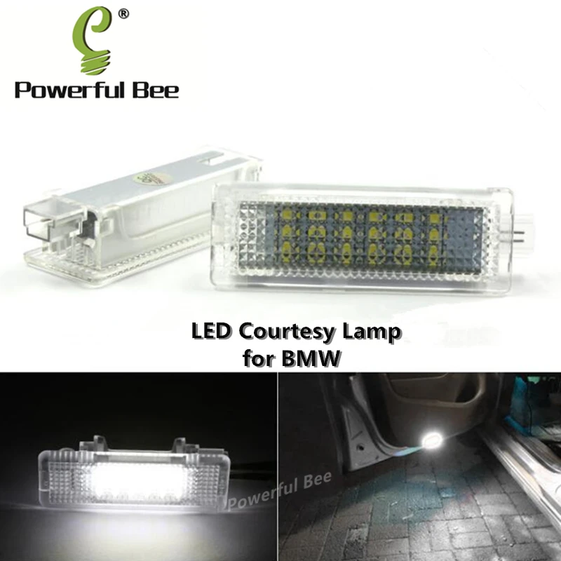 

2 x CANBUS white LED car door courtesy foot nest lamp lights for BMW 1/3/5/6/7/X/Z Class E81 E90 E91 E93 E60 E64 X1 X5