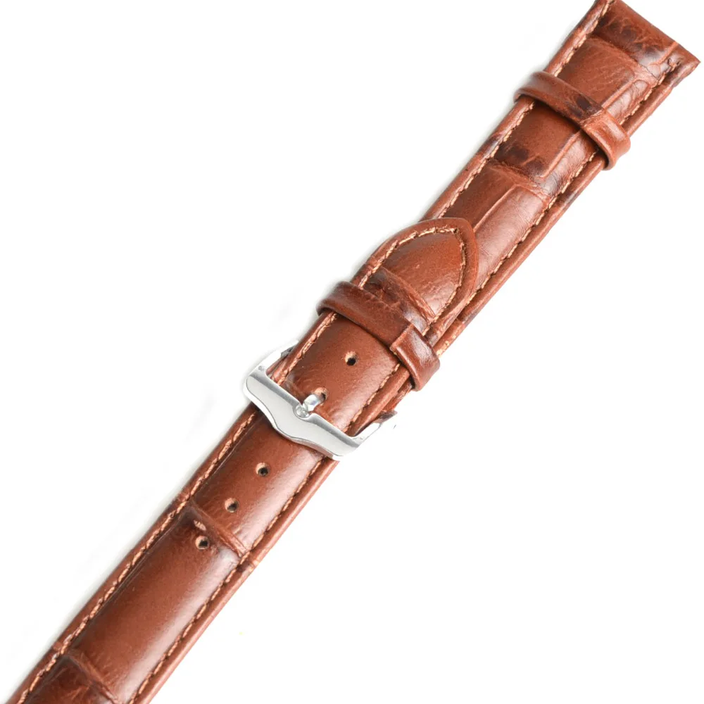 18 мм унисекс ремешок для часов из натуральной кожи коричневый модель 1|replacement