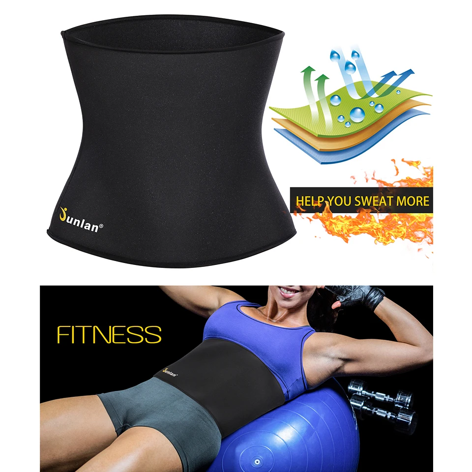 Женский неопреновый утягивающий пояс Junlan корсет для фитнеса и сауны тонкий