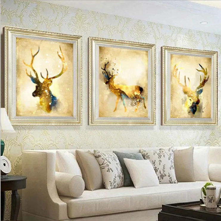 5D DIY Diamond Painting Animal Painted 3D Embroidery Deer Cross Stitch Mosaic Home Decor | Дом и сад