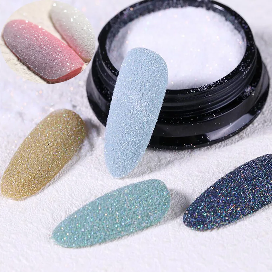Сахар блеск для ногтей Порошковая голографическая Velvert лак пигмента порошок пыли