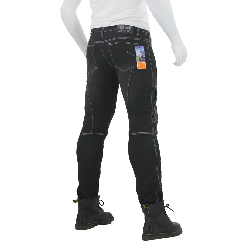 Новинка 2019 мотоциклетные джинсы для мужчин и женщин брюки мотокросса защита до