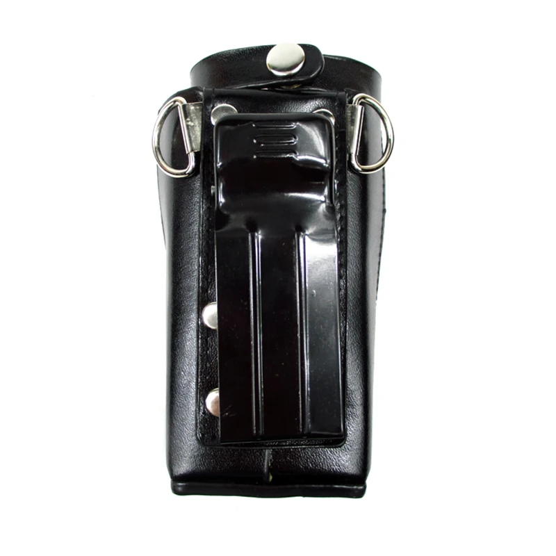 Фото Двусторонняя кожаная защитная сумка на плечо для рации Motorola GP338 GP360 GP380 HT1250 №4