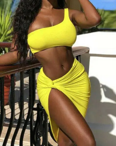 New Style 2 Pieces Set Fashion Sexy Women Tops Solid Clubwear Casual Bodycon Bandage One Shoulder Hot 2019 | Женская одежда