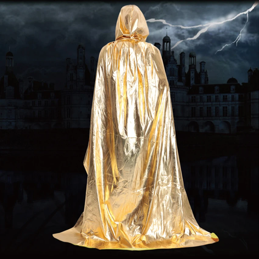 Однотонная одежда для Хэллоуина взрослых магов маскарадная шляпа плащ вампир