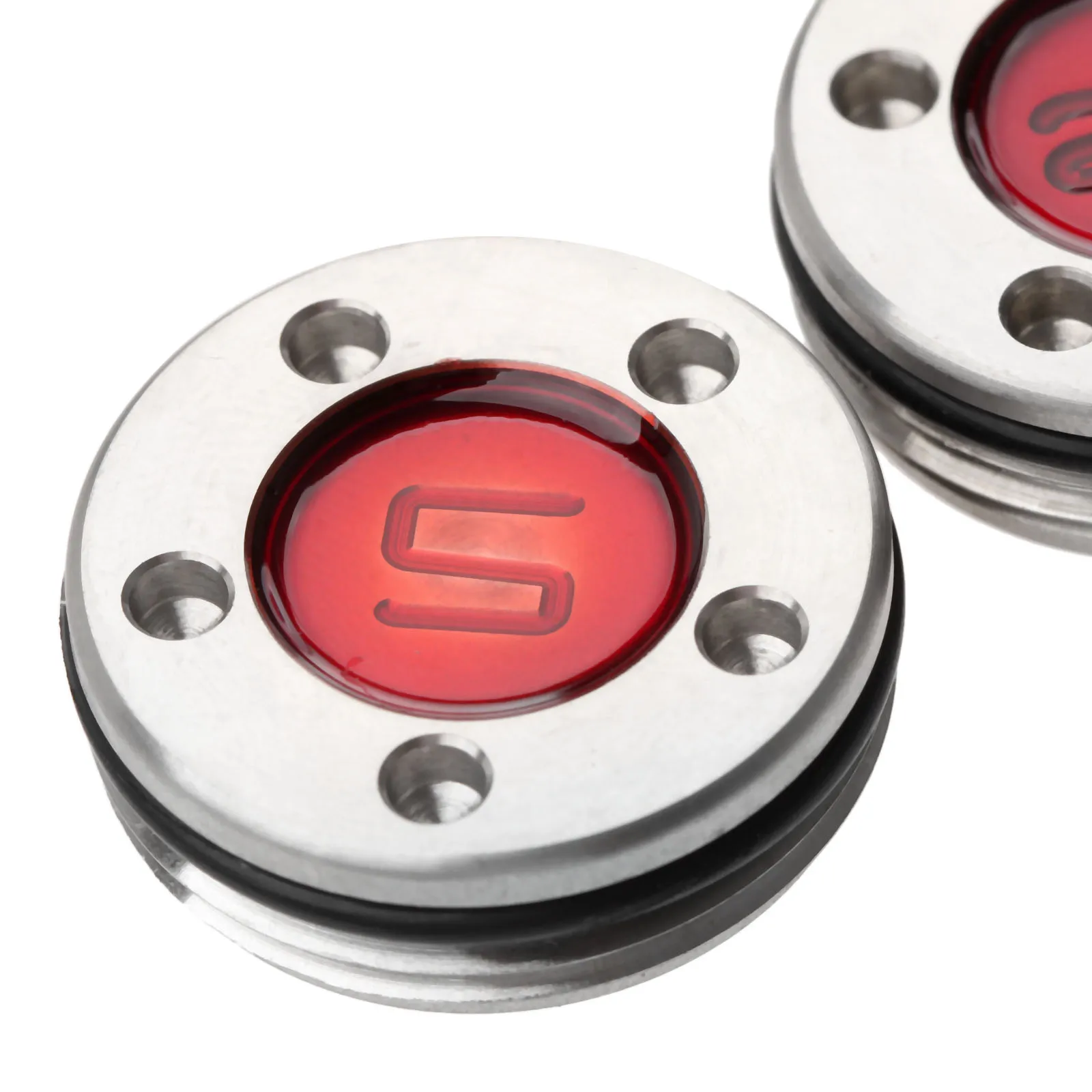 Высокое качество 2 шт./пара красный Нержавеющая сталь клюшки для гольфа Вес винты