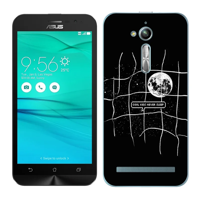 Чехол для Asus Zenfone Go ZB500KL ZB500KG Мягкий Силиконовый Для аэрокосмический Рисунок 5