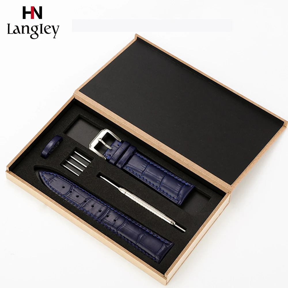 Ремешок из натуральной коровьей кожи для наручных часов водонепроницаемый