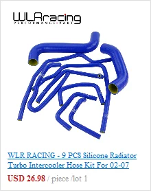 WLR RACING-синий силиконовый радиатор охлаждающей жидкости шланг комплект для VW GOLF GTI MK5 2,0 T 2003-2009, для AUDI MK2, для Seat Leon MK2